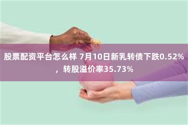 股票配资平台怎么样 7月10日新乳转债下跌0.52%，转股溢