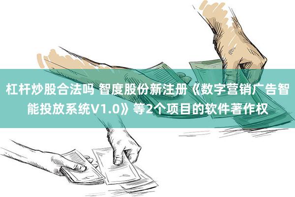 杠杆炒股合法吗 智度股份新注册《数字营销广告智能投放系统V1